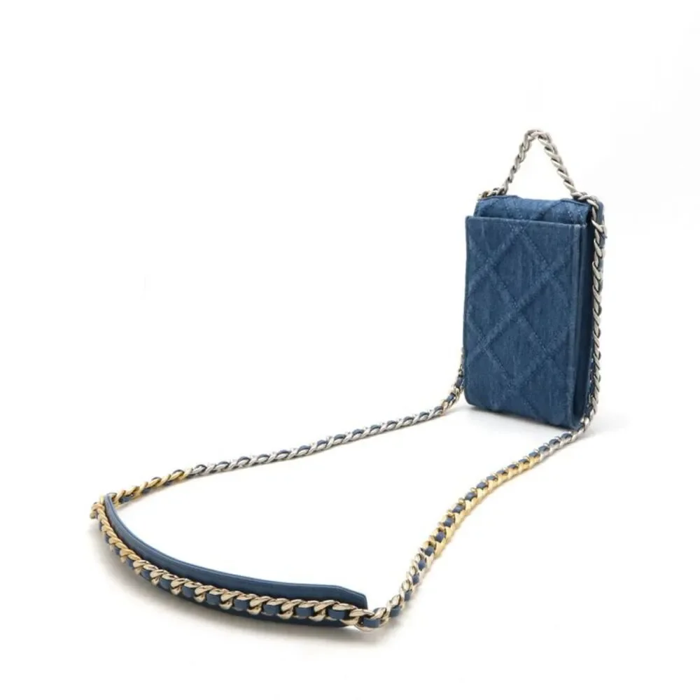 Chanel Denim 19 Coco Mark Crossbody Bag